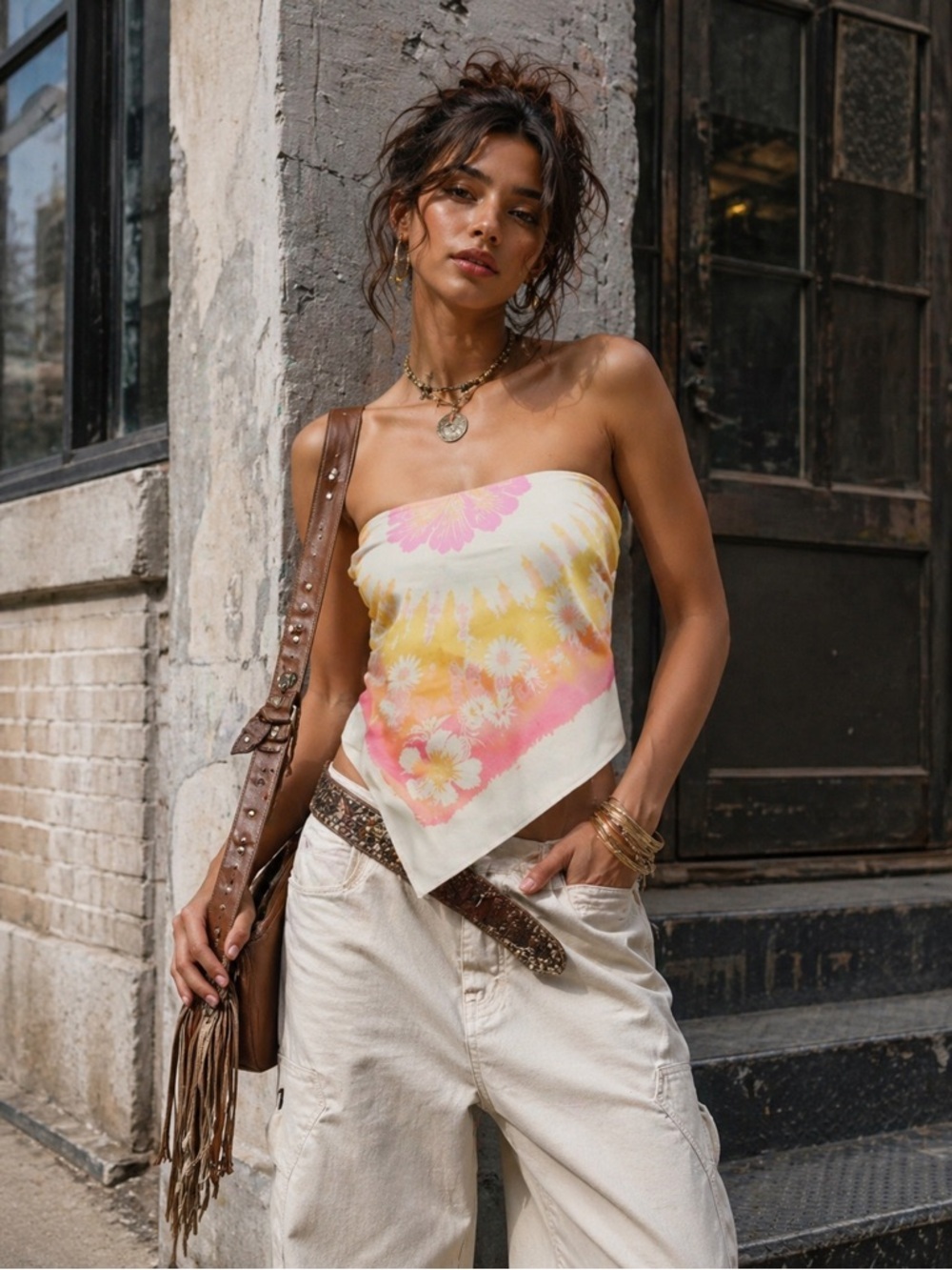 FREE PEOPLE NWT Better Than That Tube / Ivory Combo